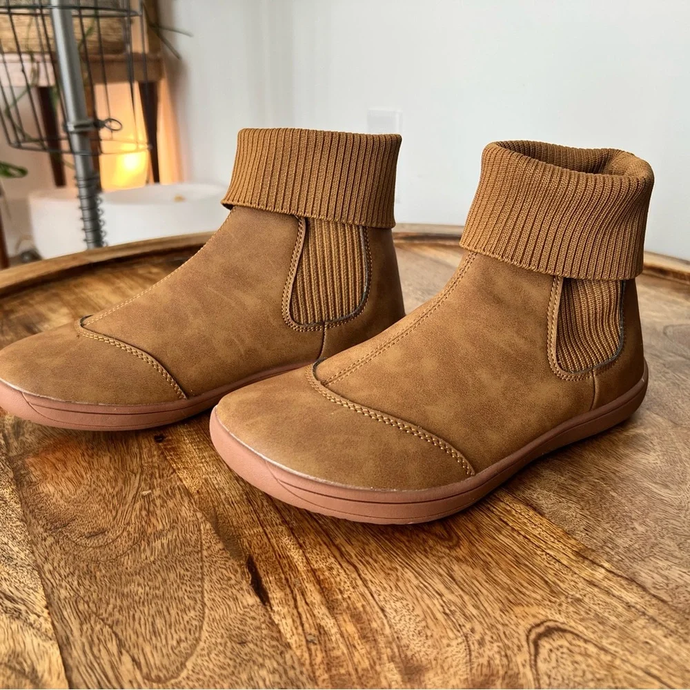 WHITIN Tan Earthen Barefoot Boots - Picture 1 of 5